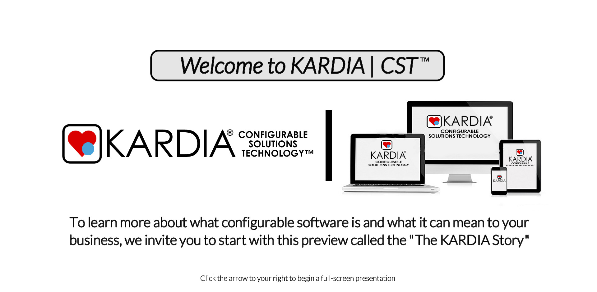Kardia 'Learn More' slider title page